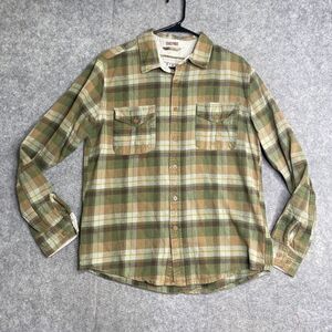 Gramicci Shirt Mens Medium Long Sleeve Heavyweight Flannel Shirt Plaid Outdoor